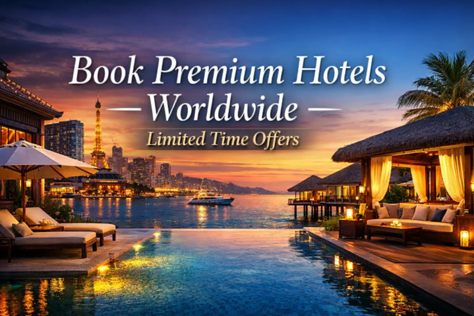 Book Premium Hotels Worldwide – Limited Time Offers